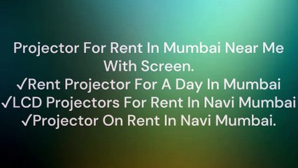 Projector For Rent In Mumbai Near Me With Screen - Rentzeasy