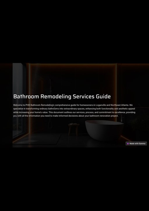 Complete Bathroom Remodeling Guide | PHD Bathroom's Expert Services & Process Walkthrough