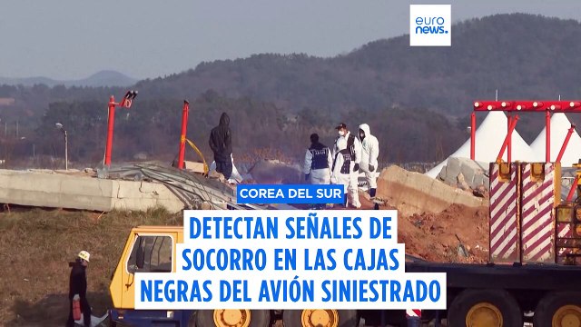 Acceden a las cajas negras del avión que se estrelló al aterrizar en Corea del Sur y detectan señales de socorro