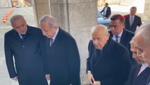 Bahçeli, DEM Parti İmralı heyeti ile görüşmek için TBMM’ye geldi