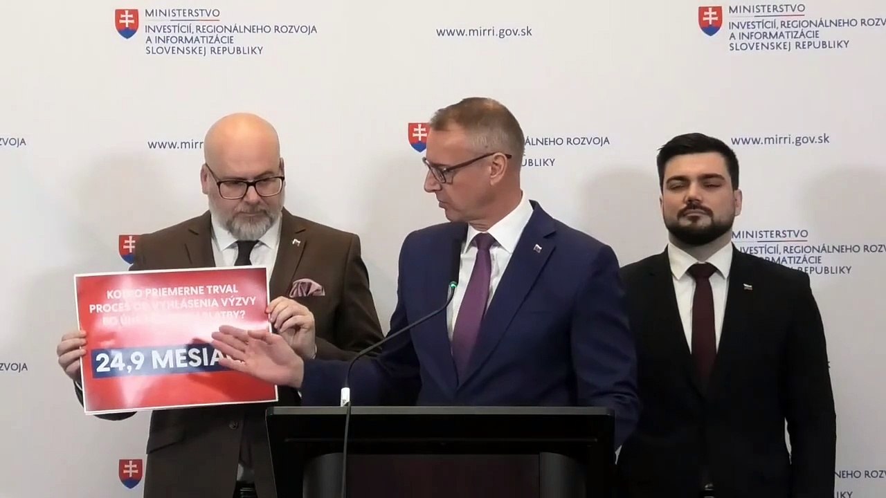 ZÁZNAM: MIRRI: Čerpanie eurofondov je primárnym cieľom rezortu investícií v roku 2025