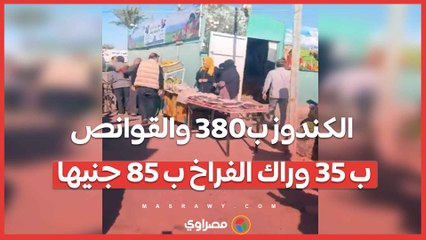 الكندوز ب380 والقوانص ب 35 وراك الفراخ ب 85 جنيها.. تخفيضات ٣٠٪ فى سوق اليوم الواحد بطور سيناء
