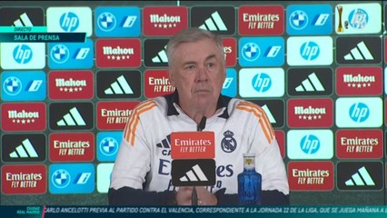 Rueda de prensa de Carlo Ancelotti previa al Valencia vs. Real Madrid