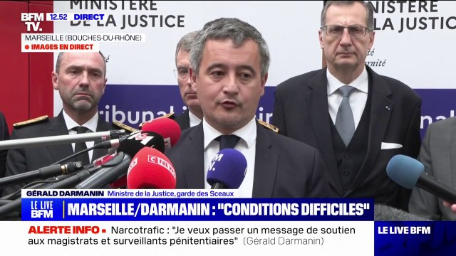 Narcotrafic: Gérald Darmanin assure que les magistrats font face à une augmentation de la criminalité organisée