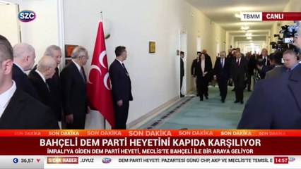DEM Parti - Bahçeli görüşmesi başladı