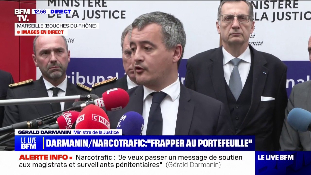 Narcotrafic: "Plus 3.000 personnes ont été interpellées pour trafic de stupéfiants à Marseille", déclare Gérald Darmanin