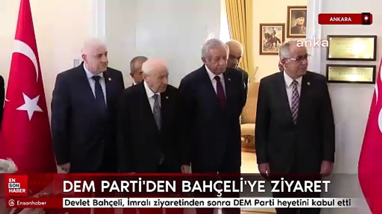 DEM Parti heyeti Devlet Bahçeli'yi ziyaret etti