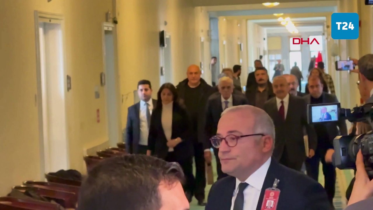 DEM Parti heyeti ile MHP Lideri Devlet Bahçeli görüşmesi başladı ...
