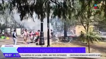 Se incendia puesto de pirotecnia en el Centro de Coyoacán, CDMX