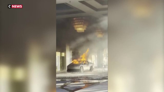 Etats-Unis : un cybertruck de la marque Tesla explose devant le Trump Hôtel de Las Vegas