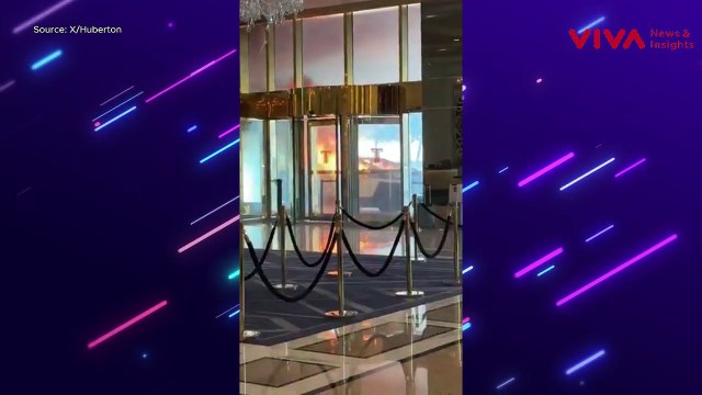 Ulah Teroris? Mobil Mewah Tesla Meledak di Hotel Trump