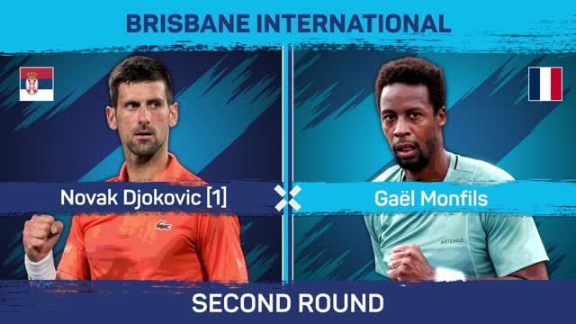 Djokovic breezes past Monfils to reach Brisbane quarters