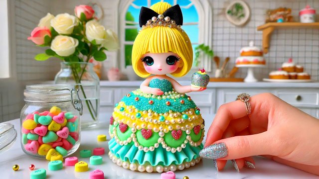 Cutest Princess Cakes Ever 🎀💙 Beautiful Miniature Birthday Cake Decorating Ideas