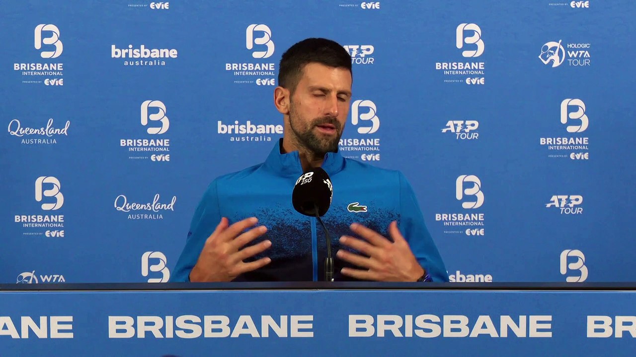 Tennis - Brisbane 2025 - Novak Djokovic : "Gaël Monfils deserves a great credit for playing still at such a high level at his age"