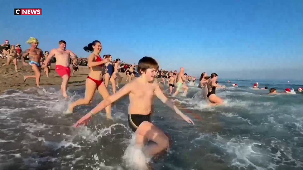 La baignade givrée du 1er janvier