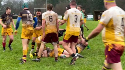 Action during the North Tawton RFC memorial game (Alan Quick, Crediton Courier)