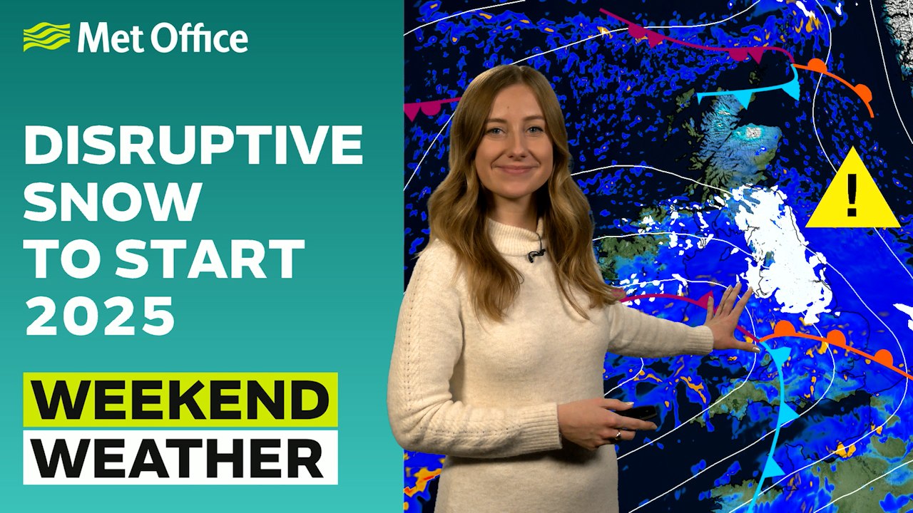 Weekend weather 02/01/2025 – Widespread snow and ice – Met Office weather forecast UK