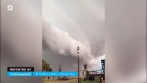 An impressive storm leaves hurricane-force wind gusts in Buenos Aires, Argentina