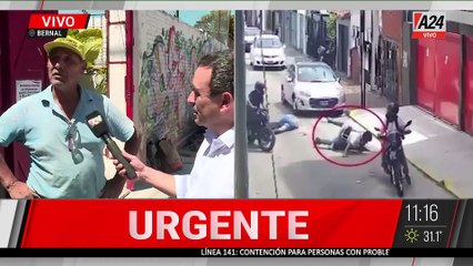 🔴BERNAL: ALBAÑIL FRUSTRA EL ROBO A VECINO QUE ESTABA SIENDO BRUTALMENTE AGREDIDO