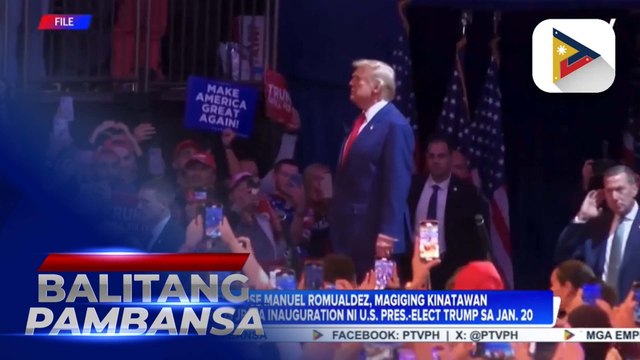 PH Amb. Jose Manuel Romualdez, magiging kinatawan ni PBBM sa inauguration ni U.S. President-Elect Donald Trump sa Jan. 20