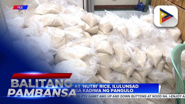 'Sulit' at 'nutri' rice, ilulunsad sa mga Kadiwa ng Pangulo