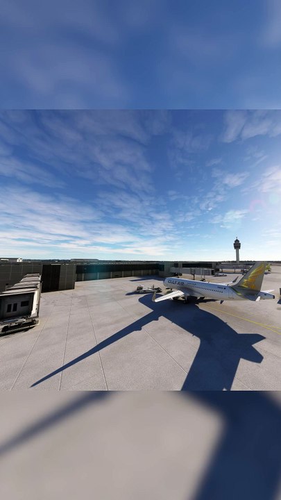 Passenger Boarding Bridge Gulf Air A320neo at New Chitose Airport (CTS), Sapporo, Japan #flying