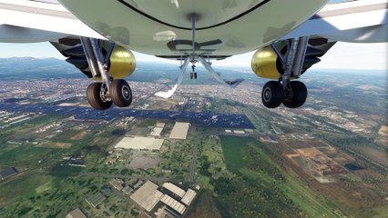 Cockpit View!! Perfect Arrival Gulf Air A320neo at New Chitose Airport (CTS), Sapporo, Japan #fly