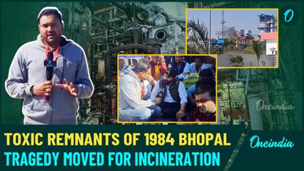 40 Years After Bhopal Gas Tragedy: Toxic Waste Leaves for Incineration | Exclusive Ground Report
