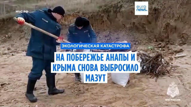 На побережье Анапы и Крыма снова выбросило мазут