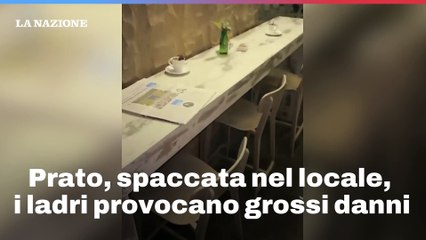 Prato, spaccata nel locale, i ladri provocano grossi danni