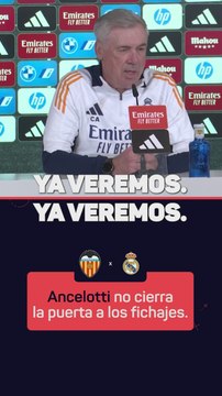 Ancelotti no cierra la puerta al mercado: Ya veremos