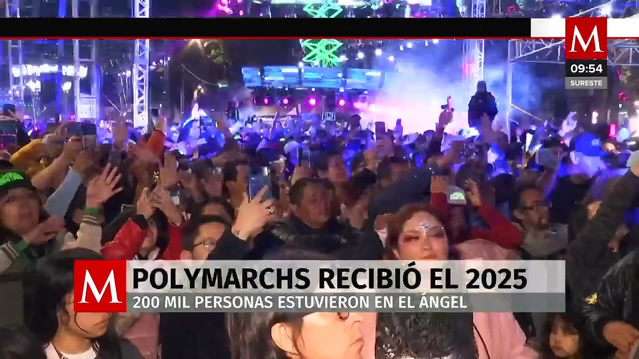 Polymarchs recibió el 2025 con 200 mil personas en el Ángel de la Independencia