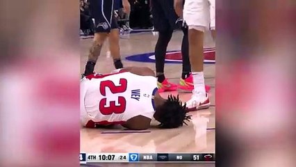 El desgarrador grito de dolor de un basquetbolista tras romperse la pierna