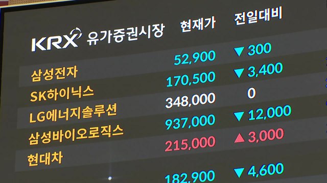 코스피, 새해 첫 거래 하락 마감...환율 '주춤' / YTN