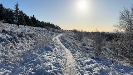 Snow at Hole of Horcum on Thursday