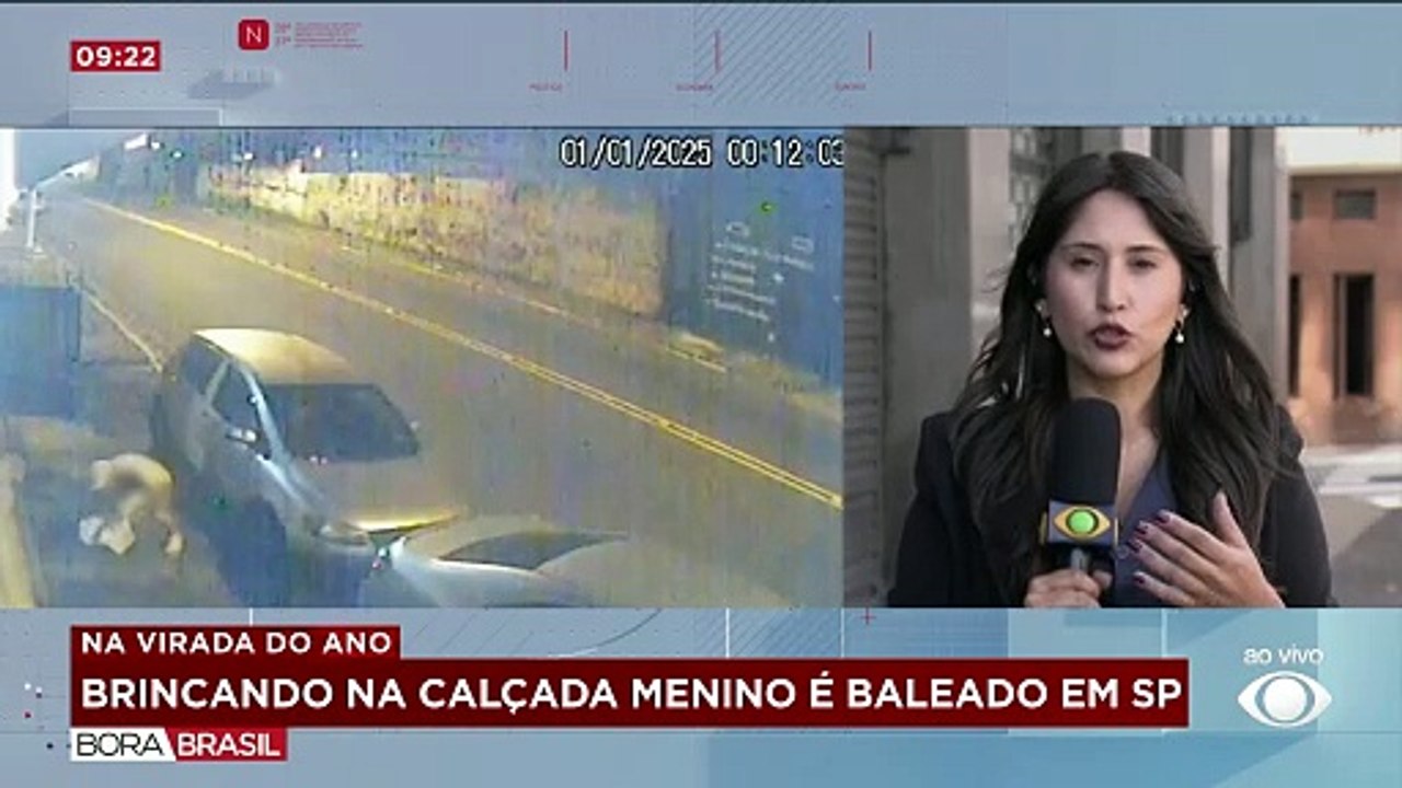 Criança de 9 anos baleada durante a virada do ano em SP é internada na UTI