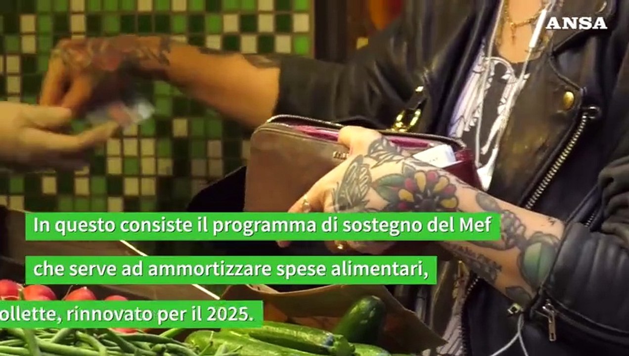Carta Acquisti, cos'e' e chi ne ha diritto