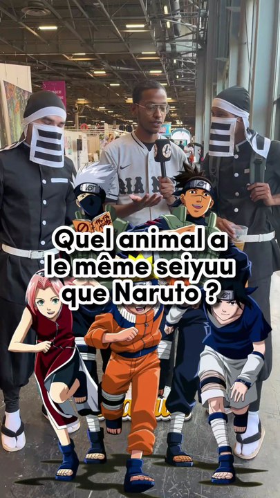 Quel animal a le même seiyuu que Naruto ? #naruto #anime #manga #otaku #weeb #animequiz #japanexpo
