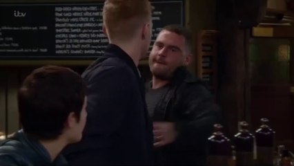 Emmerdale Aaron Beats up Luke Posner 4th November 2019