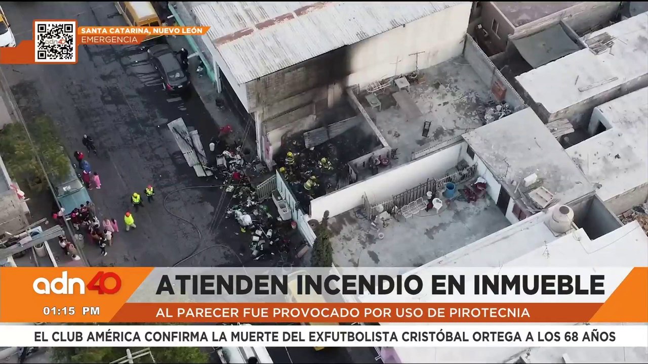Pirotecnia causa incendio en una vivienda de Nuevo León durante celebraciones de Año Nuevo