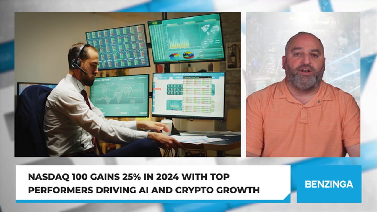 Nasdaq 100 Gains 25% in 2024 With Top Performers Driving AI and Crypto Growth