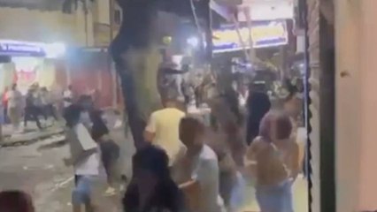 VIDEO | Fiesta del Porro en Malambo terminó en pelea: Policía tuvo que intervenir