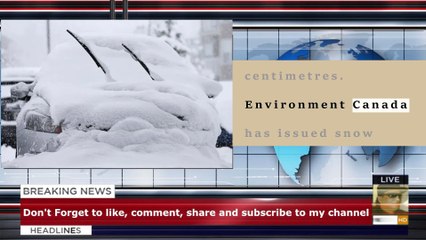 Snow squalls could dump up to 60 cm of snow on parts of Ontario: Environment Canada