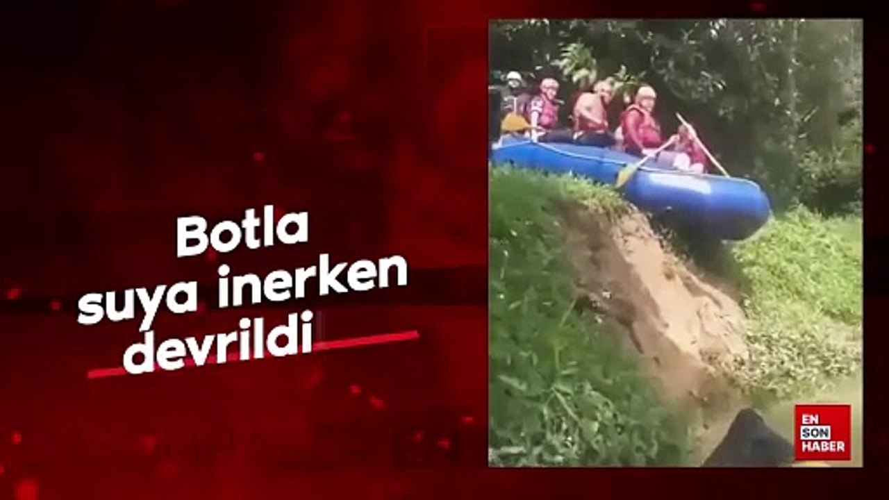 Botla suya inerken devrildiler