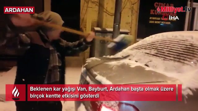 Beklenen kar yağışı birçok kentte etkisini gösterdi