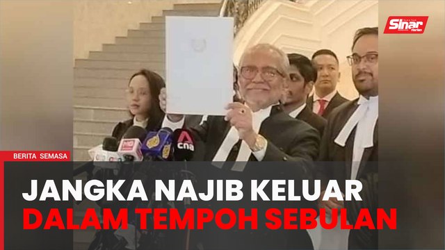 Najib dijangka keluar daripada tahanan penjara dalam tempoh sebulan - Peguam