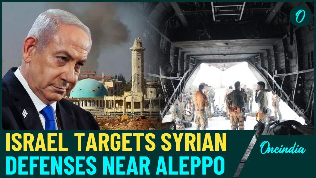 Israel Targets Syrian Defense Sites Near Aleppo, Causing Damage Amid Regional Tensions