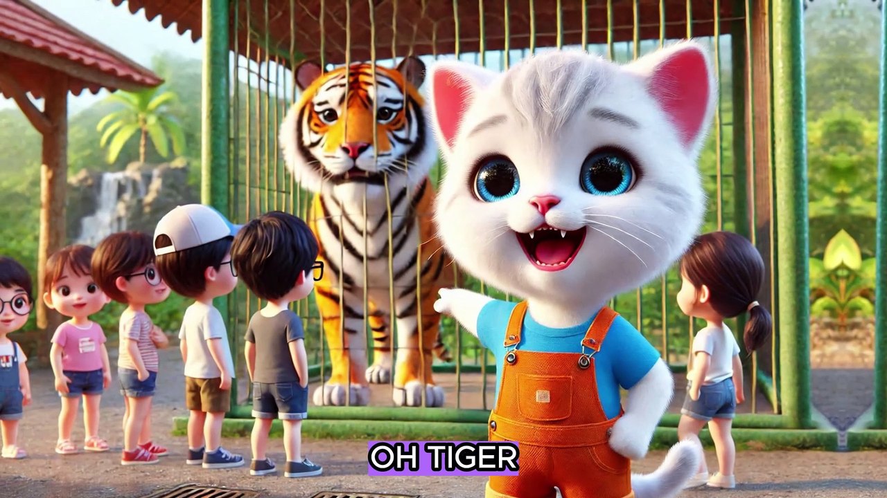 Bear escapes from Zoo 🐻and chase Kitten😽 #cat #ai #catlover #catvideos #cutecat #aicat