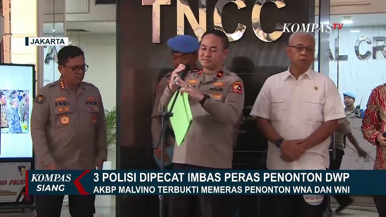 3 Polisi Dipecat Imbas Peras WN Malaysia di DWP