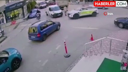 Polisten Kaçan Motosikletli Kaza Yaptı